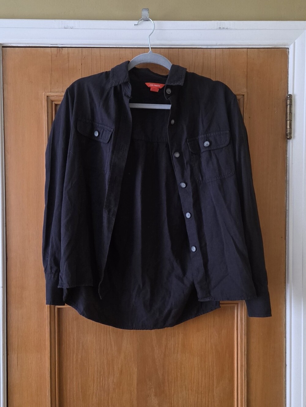 Joe Fresh Black Button Up Flannel XS